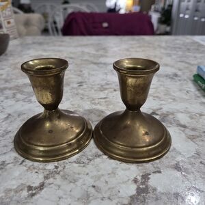 Towle Brass Candlestick Holders - Pair